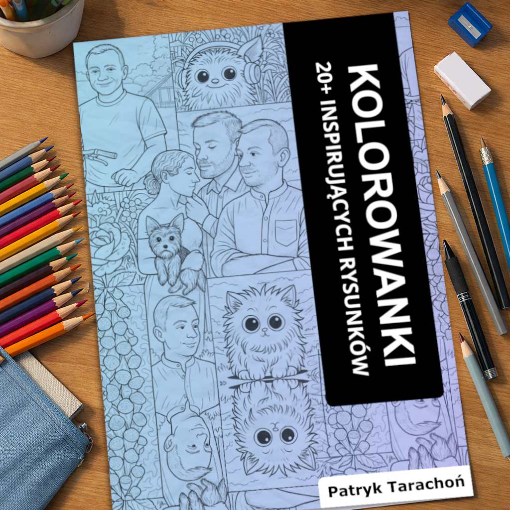 Inspirujące kolorowanki bez ograniczeń wiekowych. Dzięki grubym liniom prace przyjemnie prezentują się w dużych pomieszczeniach.