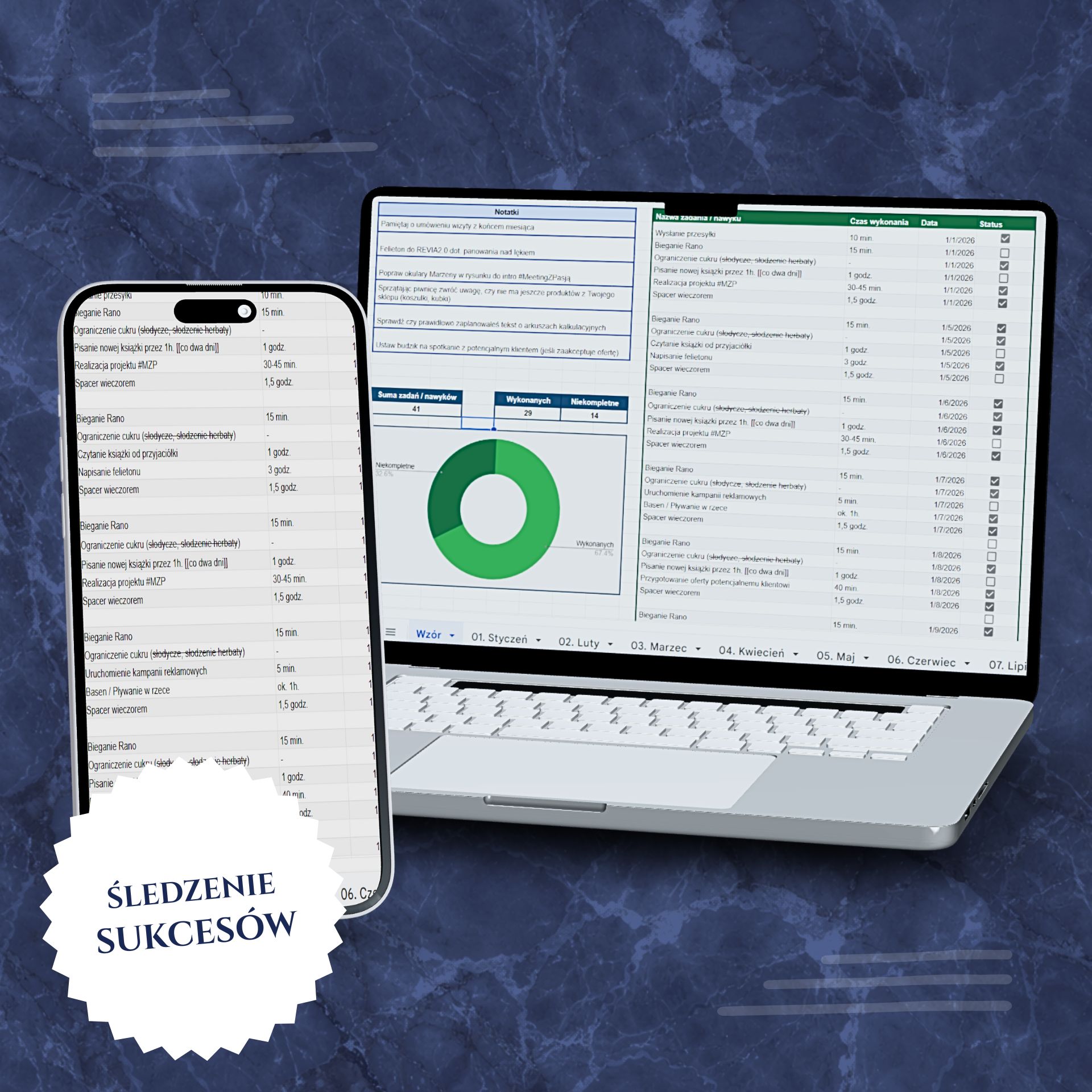 Dostrzegaj swoje postępy: „Planer Zadań i Nawyków” - osiągnięcia w liczbach